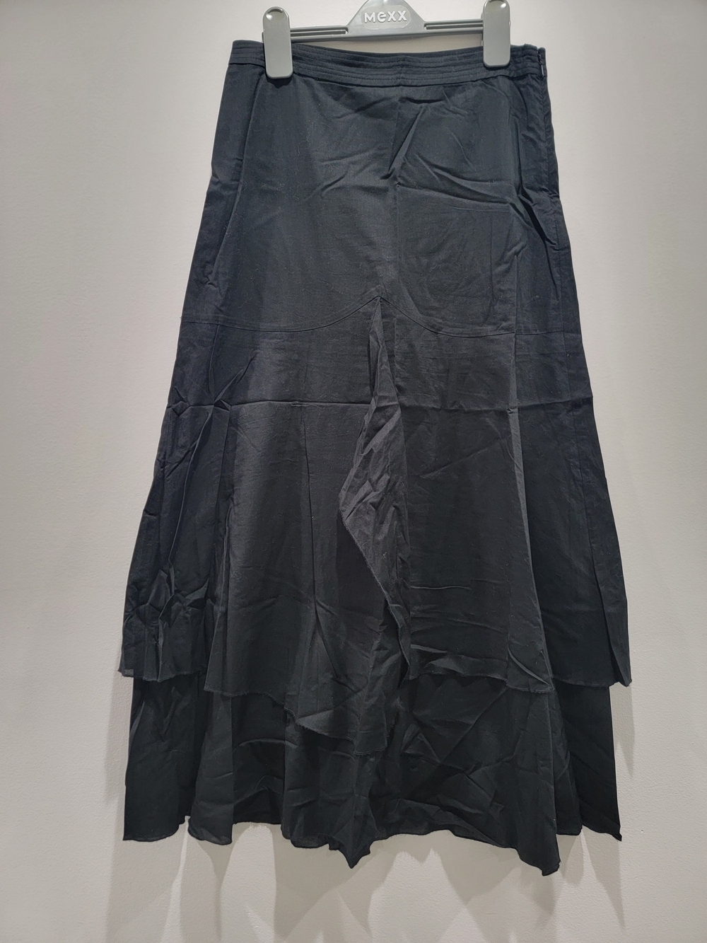 Mexx Black Layered Maxi Skirt Sz US 4